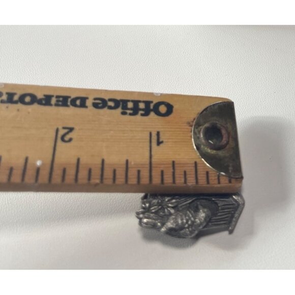 Birds & Blooms Limited Edition 1997 Pewter Pin Brooch - Picture 3 of 3